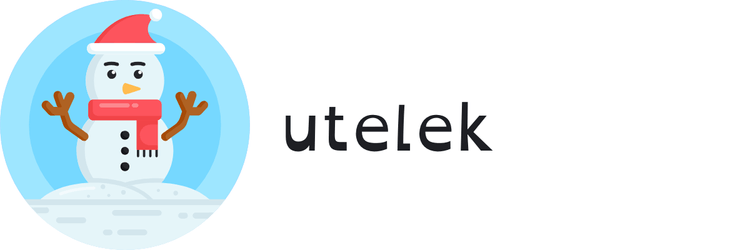 utelek, snø, jul